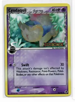 Cyndaquil (Delta Species) 45/101 Dragon Frontiers Reverse Holo Pokemon TCG - Image 3