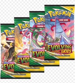 Pokemon Evolving Skies - Four (4) Sleeved Booster Packs - Complete Full Art Set - Image 2