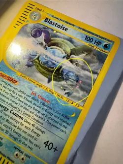 Pokemon TCG Blastoise Expedition Base Set Holo Swirl 4/165 - Image 3