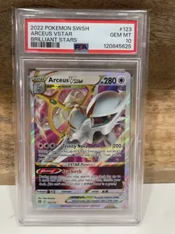 2022 Pokemon Arceus VSTAR 123/172 Swsh09: Brilliant Stars Holo - Image 1