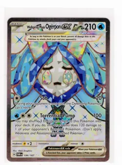 Pokemon Wellspring Mask Ogerpon ex 194/167 Twilight Masquerade Ultra Rare NM - Image 1