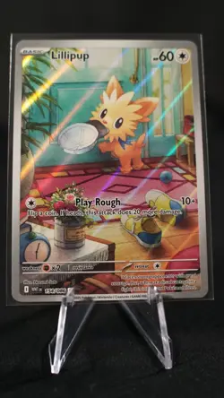 Pokemon Lillipup 154/086 Sv: White Flare Holo NM - Image 1