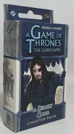 FFG GOT GAME OF THRONES CARD GAME A DEADLY GAME CHAPTER PACK EXPANSION UNUSED - Image 3