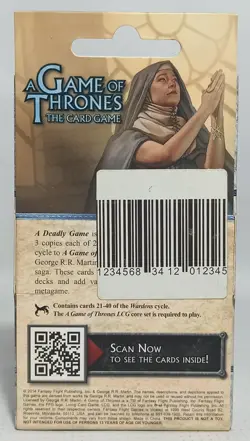 FFG GOT GAME OF THRONES CARD GAME A DEADLY GAME CHAPTER PACK EXPANSION UNUSED - Image 5