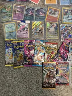 200+ Pokemon Card Lot Plus 16 Sealed Packs. Mint to HP. Holo Rares Promos Etc - Image 3