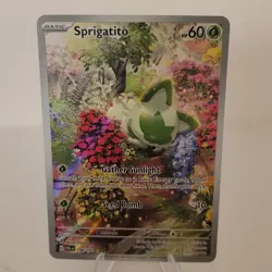 Sprigatito - 196/193 - Illustration Rare - Paldea Evolved - Pokemon Card - NM/M - Image 1