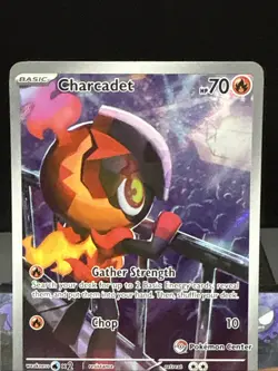 Pokemon Card Charcadet MEP 022 Mega Evolution Promo Pokemon Center Stamped - Image 2