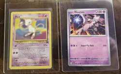 Mew Pokemon Card And Mewtwo Lot - Image 1