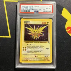 PSA 8 Zapdos 15/62 Cosmos -Graded Vintage Pokemon Card- Thunderstorm Deck (4s) - Image 1