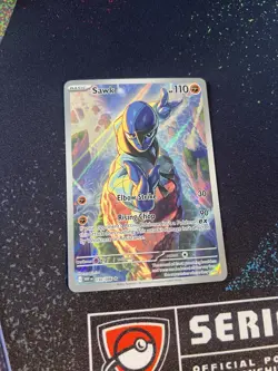 Pokemon TCG Sawk 130/086 White Flare Illustration Rare Card - Image 1