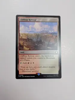 MTG - Clifftop Retreat - Fallout (PIP) NM/M Condition - Image 1