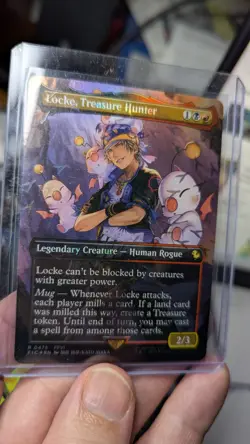 1x Locke Treasure Hunter Borderless Chocobo Track Foil NM Final Fantasy MTG x1 - Image 2