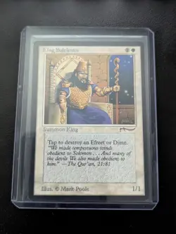 King Suleiman ARN MTG Arabian Nights Rare Vintage NM White VERY Lightly Played - Image 1