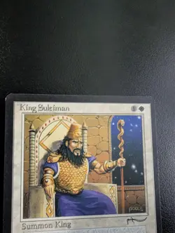 King Suleiman ARN MTG Arabian Nights Rare Vintage NM White VERY Lightly Played - Image 4