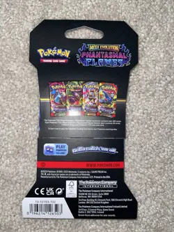 4 Factory Sealed Pokemon Mega Evolution Phantasmal Flames Sleeved Booster Packs - Image 3