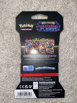 4 Factory Sealed Pokemon Mega Evolution Phantasmal Flames Sleeved Booster Packs - Image 5