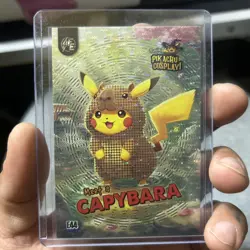 Capybara (Pikachu) #E44 - Silver Holo Box Hit Electric Pikachu Cosplay - Pokemon - Image 1