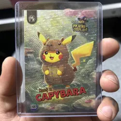 Capybara (Pikachu) #E44 - Silver Holo Box Hit Electric Pikachu Cosplay - Pokemon - Image 2