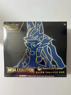 SEALED Pokemon Mega Evolution Lucario/Gardevoir POKEMON CENTER ETB Lot - Image 1