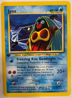 Pokemon TCG - 1st Edition Jynx - Neo Revelation 31/64 Uncommon NM - Image 1