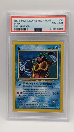 2001 Pokemon Neo Revelation Jynx 31/64 1st Edition PSA 8 NM-MT! - Image 1
