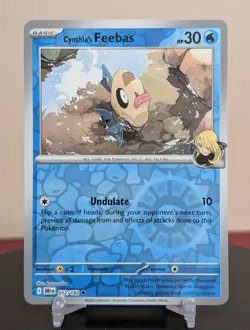 Pokemon Cynthia's Feebas #052/182 Destined Rivals English Reverse Holo - Image 1