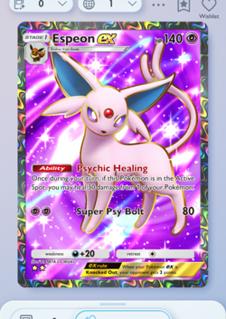 Espeon Full Art 2?, Pokemon TCG Pocket, Wisdom of Sea and Sky, English - Image 1