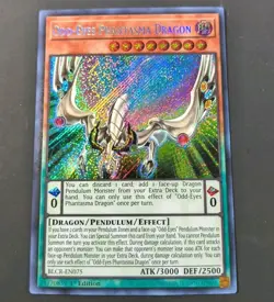 Yu-Gi-Oh! Odd-Eyes Phantasma Dragon Secret Rare BLCR-EN075 1st Edition NM - Image 1