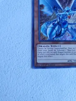 Yugioh Blue-Eyes Shining Dragon LCKC-EN008 (Secret Rare) 1st Edition #Y184 - Image 2