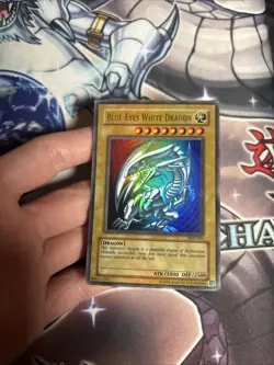 (AY) BLUE EYES WHITE DRAGON *** ULTRA RARE SDK-001 Unlimited YUGIOH! HP/DMG - Image 2