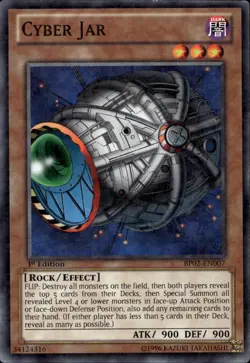 Cyber Jar 1st Edition Shatterfoil BP02-EN007 Yu-Gi-Oh! - Image 1