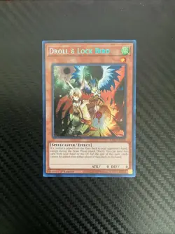 Yugioh! 1x Droll & Lock Bird RA02-EN006 Secret Rare 1st Ed NM - Image 1