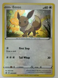 Eevee SWSH095 SWSH: Sword & Shield Promo Cards Holo LP - Image 1