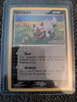Pokemon Poochyena Card 79/113 Stamped Holo EX Delta Species NM Condition - Image 1