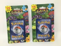 Pokemon 15 Card Packs with Promo in Each (X2) Pikachu Charizard Possible Finds - Image 1