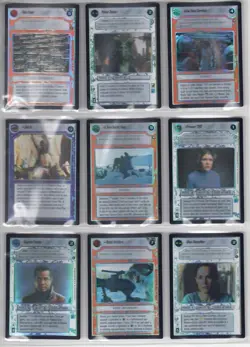 Star Wars CCG Reflections III 3 Complete 42 Card Very Rare Foil Set - Image 4