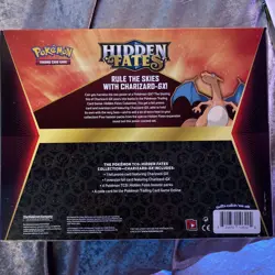 Sealed CHARIZARD GX Collection Box HIDDEN FATES (4 Booster Packs) Pokemon Cards - Image 2