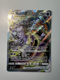 Mewtwo VSTAR Ultra Rare Crown Zenith: GG44/GG70 Ungraded Authentic NM Card - Image 1