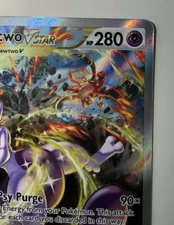 Mewtwo VSTAR Ultra Rare Crown Zenith: GG44/GG70 Ungraded Authentic NM Card - Image 4