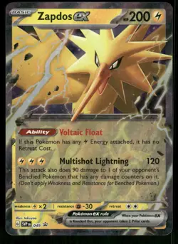 Zapdos ex - 049 Promo Holo NM Pokemon SV: Scarlet & Violet Promo Cards - Image 1