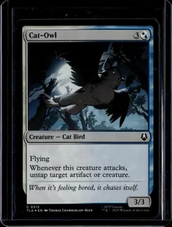 Cat-Owl - 212 - Foil - TLA - NM - MTG Magic the Gathering - Image 1