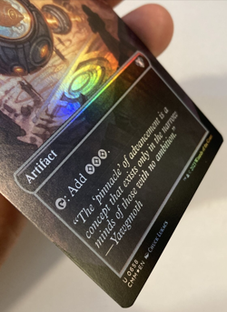 MTG Thran Dynamo *BORDERLESS FOIL* Commander Masters 0658 Pack Fresh - Image 2