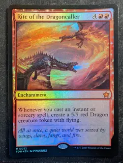 Rite of the Dragoncaller - Foil - Magic Foundations (MTG) - Image 1