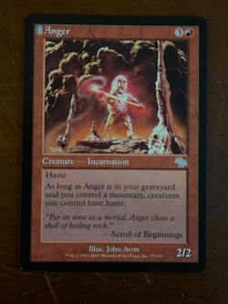 MTG Magic the Gathering Judgment Anger Light Play - Image 1