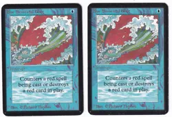 Blue Elemental Blast x2 -Alpha Edition - MP Condition -MTG -FREE SHIPPING -Land - Image 1