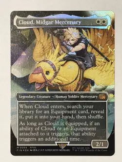 Cloud, Midgar Mercenary Borderless Chocobo Track Foil Final Fantasy Foil NM 564 - Image 1