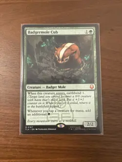MTG Normal Badgermole Cub NM Avatar: The Last Airbender 167 - Image 1