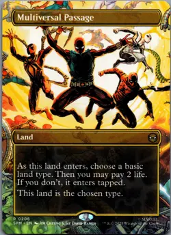 Multiversal Passage 206 MTG Marvel's Spider-Man Rare Borderless NM - Image 1