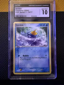 Pokemon TCG Surskit 14/17 POP Series 1 2004 CGC GEM MINT 10 - Image 1