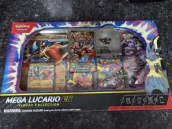 Pokemon TCG Mega Lucario ex Premium Figure Collection Box Factory Sealed - Image 1